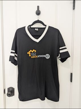 Augusta Sportswear Black Tee with White Trim